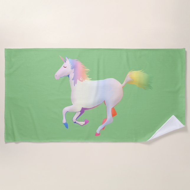 Unicorn beach towel. beach towel (Front)