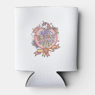 Unicorn Best Unicorn Mum Ever Whimsical Zazzle Des Can Cooler