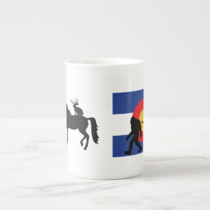 Unicorn, Bigfoot and Jackalope Bone China Mug