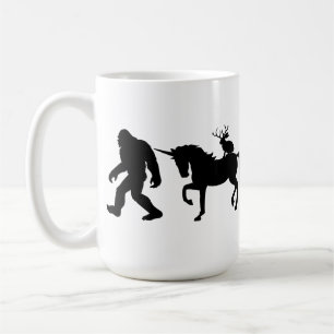 Unicorn, Bigfoot and Jackalope Coffee Mug