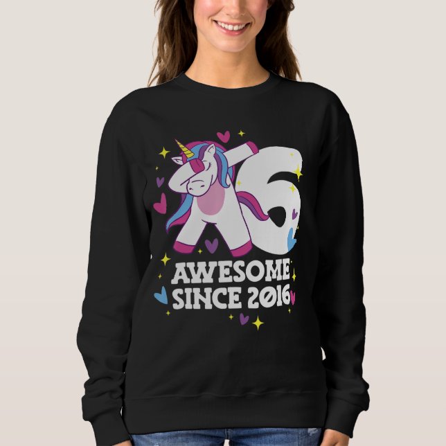Unicorn Birthday 1 Sweatshirt (Front)