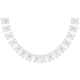 Unicorn birthday banner