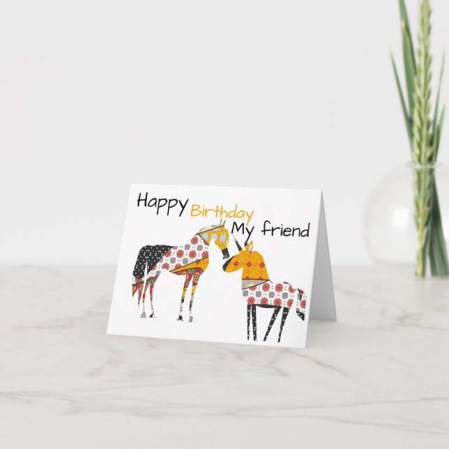 Unicorn Birthday  Card (Front)