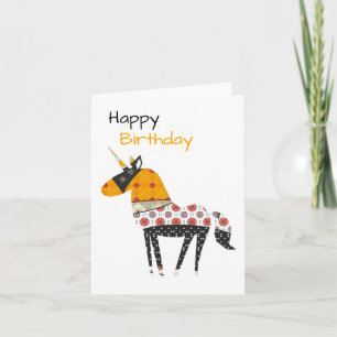 Unicorn Birthday Card