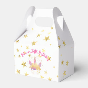Unicorn Birthday Favor Box Magical Party Decor