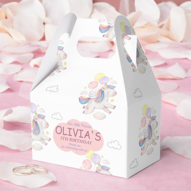 Unicorn Birthday Favour Box for Girls Party (Wedding)