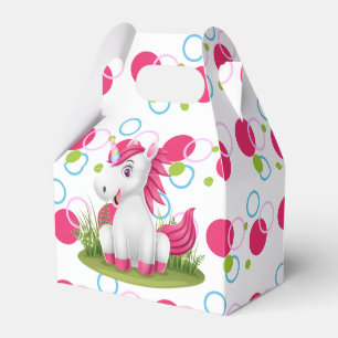 Unicorn Birthday Favour Box with Thank You Message
