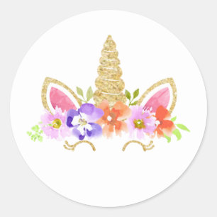 Unicorn Birthday Favour Tags Pink