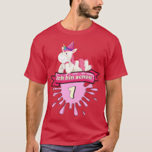 Unicorn Birthday Gift T Kids Girl 1 T-Shirt