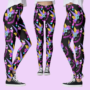 Unicorn, Birthday Girl, Birthday Party   Leggings