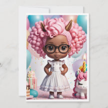 Unicorn birthday girl