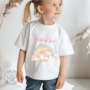 Unicorn Birthday Girl T-Shirt