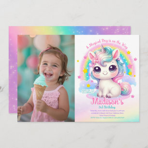 Unicorn Birthday Invitation
