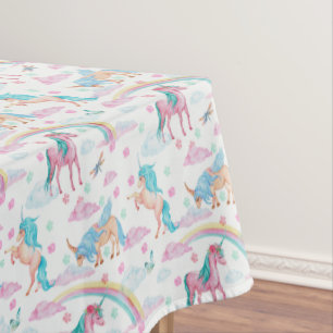 Unicorn Birthday Party Decorations Tablecloth