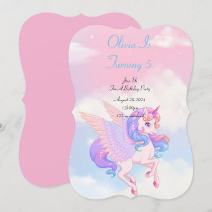 UNICORN BIRTHDAY PARTY INVITATION