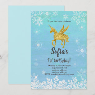 unicorn birthday party invitation