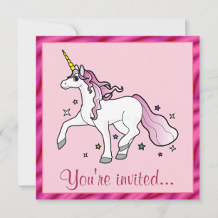 Unicorn Birthday Party Invitation