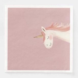 Unicorn birthday Party napkin 
