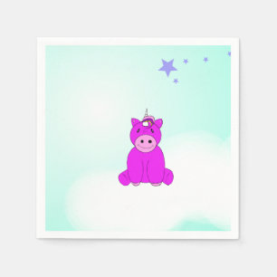 Unicorn Birthday Party Napkin