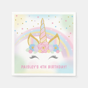 Unicorn Birthday Party Napkins
