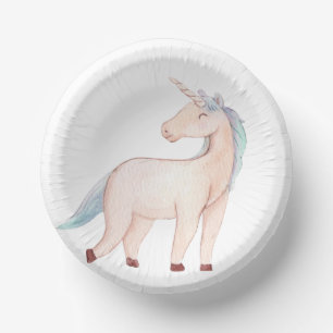 Unicorn Birthday Party Paper Plate