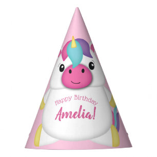 Unicorn Birthday Party Pink Hat