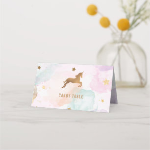 Unicorn  Birthday Party Place Card