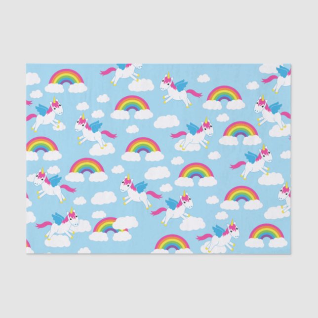 Unicorn Birthday Party Tissue Paper (Front)