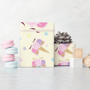 Unicorn Birthday Pattern Wrapping Paper