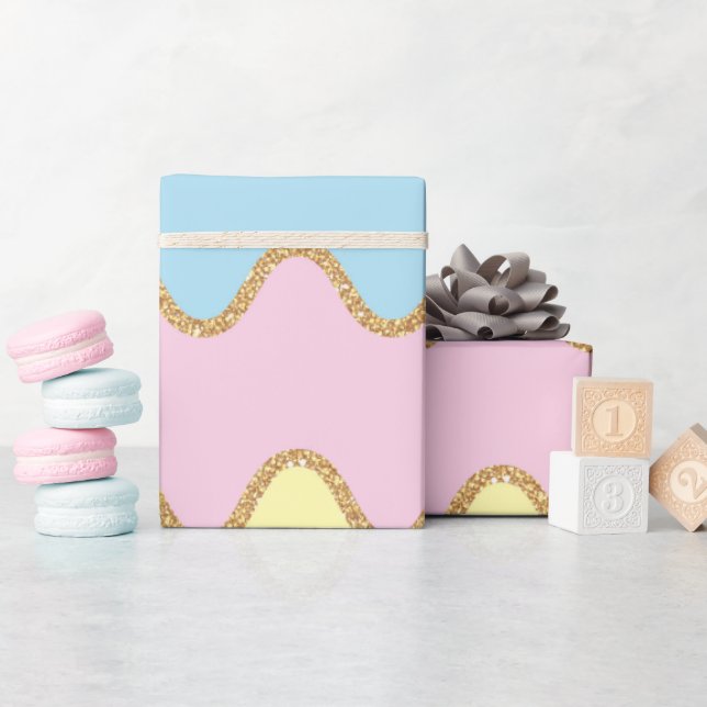 Unicorn Birthday Pattern  Wrapping Paper (Baby Shower)