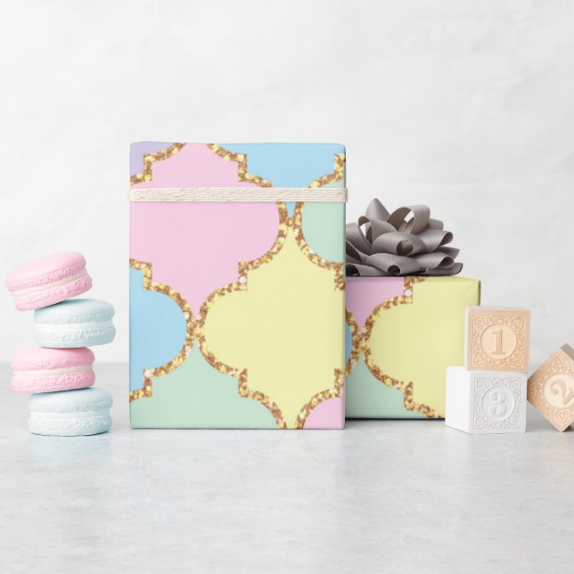 Unicorn Birthday Pattern  Wrapping Paper (Baby Shower)