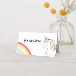Unicorn Birthday Place Card