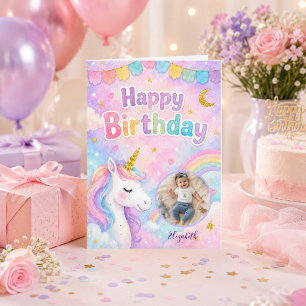 Unicorn Birthday Sparkle with Joy Card