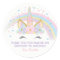 Unicorn Birthday Star Favour Stickers