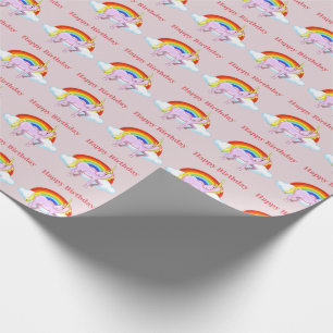 Unicorn Birthday Wrapping Paper