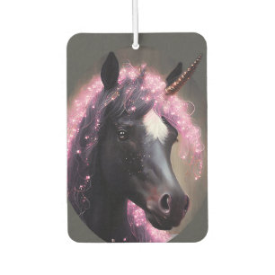 Unicorn Black and Pink Fairy Fantasy Creature  Car Air Freshener