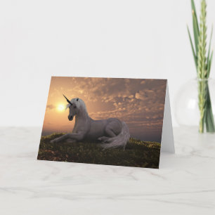 UNICORN BLANK GREETING CARD