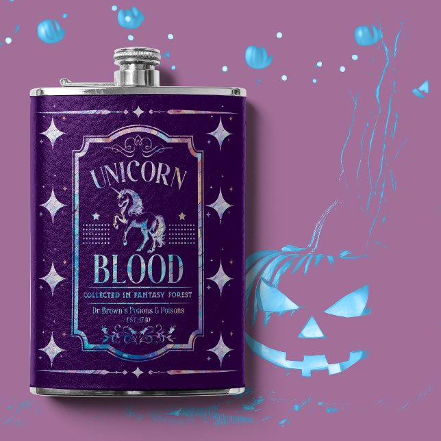 Unicorn Blood Purple Iridescent  Hip Flask (Creator Uploaded)