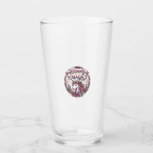 Unicorn Bloom with Magic POD Ready White Backgroun Glass
