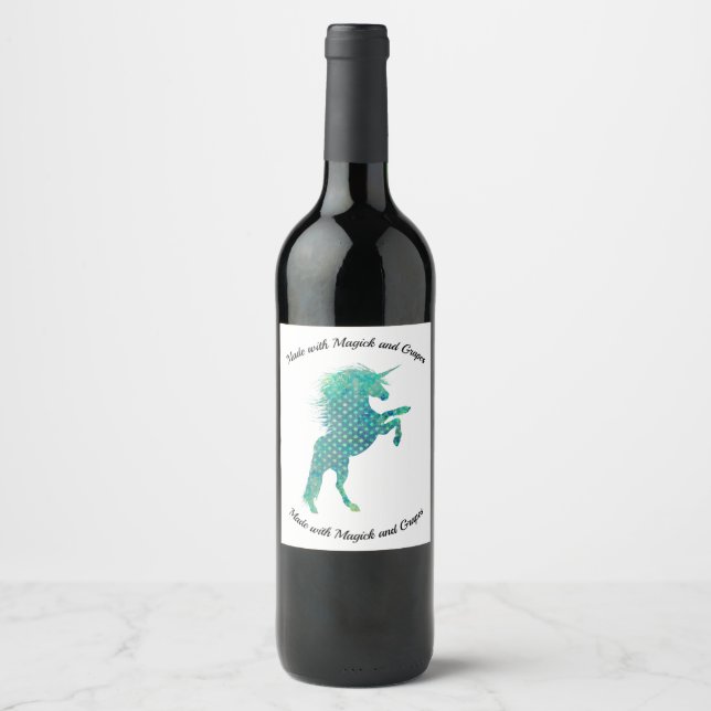 Unicorn Blues Wine Label (Front)