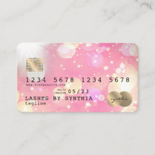 Unicorn boho art Credit Card Style Gold