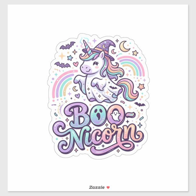 Unicorn Boo-nicorn Premium Vector Vector Design_1 (Sheet)