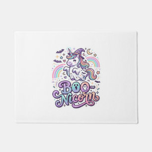 Unicorn Boo-nicorn Premium Vector Vector Design_1 Doormat