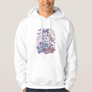 Unicorn Boo-nicorn Premium Vector Vector Design_1 Hoodie