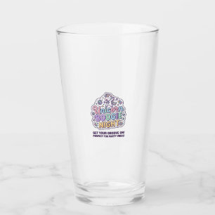 Unicorn Boogie Night Bold Typography Graphic Tee D Glass