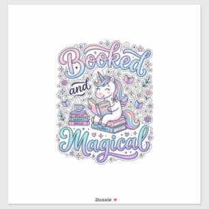 Unicorn Booked and Magical Gift Idea Typography De