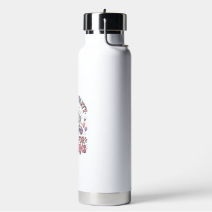 Unicorn Born to Party Built for Unicorns Retro Sty Water Bottle