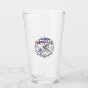 Unicorn Born Under Unicorn Stars Funny Print on De Glass