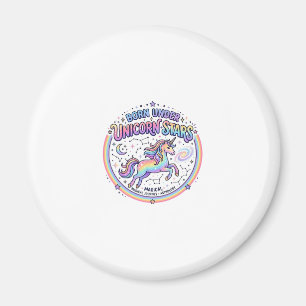 Unicorn Born Under Unicorn Stars Funny Print on De Magnet