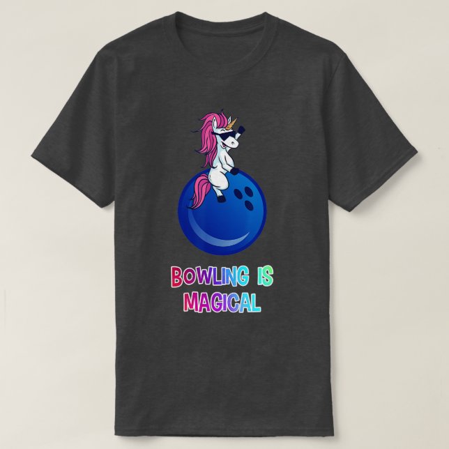 Unicorn Bowling Shirt Bowling Unicorn Bowling Ball (Design Front)